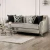 Furniture of America SM2686-SF Elicia - Sofa - Silver / Black
