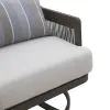 New Classic G2762-21S Genova - Patio Swivel Club Chair With Accent Pillow (Set of 2) - Gray