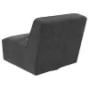 Coaster Fine Furniture 905713 Cobie - Upholstered Armless Swivel Chair - Dark Charcoal
