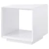 Coaster Fine Furniture 710767 Paseo - Square End Side Table - White High Gloss