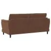 Coaster Fine Furniture 552101 Selma - Velvet Upholstered Crescent Arm Sofa - Rust