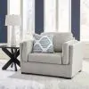 Benchcraft® 54503/23/14 Benchcraft® 54503/23/14 Evansley - 2 Pc. - Chair And A Half, Ottoman - Pewter
