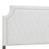 Pulaski Furniture P393-BR-K5 Pulaski Furniture P393-BR-K5 Asher Park - California King Upholstered Bed - White / Piano Brown
