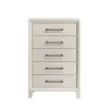 New Classic B0182W-070 New Classic B0182W-070 Ballard - 5 Drawer Chest - White