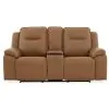Liberty Furniture 7018BU-23P Callihan - Loveseat With Console P3 & ZW - York Butternut