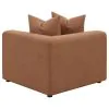 CoasterElevations 551592 Jennifer - Upholstered Corner Chair - Terracotta