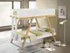 Coaster Fine Furniture 460570TB1 Frankie - Headboard, Footboard, Ladder & Slats, Box 1 of 2 - White And Natural
