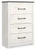 Ashley Furniture B1190-44 Gerridan - Four Drawer Chest - White / Gray