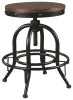 Ashley Furniture D546-224 Valebeck - Swivel Barstool (Set of 2) - Brown / Black
