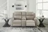 Ashley Furniture 6330794 Lavenhorne - Dbl Rec Loveseat W/Console - Pebble