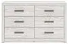 Ashley Furniture B3788-31 Cayboni - Six Drawer Dresser - Whitewash