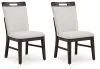 Ashley Furniture D618-01 Neymorton - Dining Upholstered Side Chair (Set of 2) - Light Gray / Brown