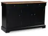 Ashley Furniture D634-80 Wildenauer - Dining Room Buffet - Brown / Black