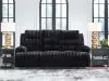 Ashley Furniture PC4280599 Rhine Falls - Reclining Power Sofa With Drop Down Table - Onyx
