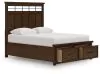 Ashley Furniture B849B2 Ashley Furniture B849B2 Taffenbrook - Queen Panel Storage Bed - Medium Brown
