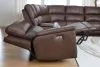 Ashley Furniture PCU12001S5 Bleckley - 6-Piece Power Reclining Sectional With LAF And RAF Recliners - Espresso