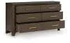 Ashley Furniture PCB843-31 Radkin - Dresser - Burnished Brown