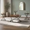 New Classic T1811-3P-BRN Emery - 3 Piece Occasional Set (1 Coffee & 2 End Tables) - Brown