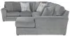 Jackson Furniture Industries 2477/30/62/76-28 Glacier - 3 Piece Sectional With RSF Chaise, Comfort Coil Seating And 9 Included Accent Pillows - Shark