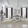 Liberty Furniture 139WH-CD-O5TRS Liberty Furniture 139WH-CD-O5TRS Farmhouse - 5 Piece Trestle Table Set - Two Tone White / Wood Tone