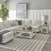Liberty Furniture 244-OT-A3PCS Magnolia Manor - 3 Piece Table Set (1 Square Cocktail 2 End Tables) - Antique White