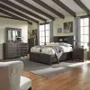 Liberty Furniture 759-BR-KBBDMCN Liberty Furniture 759-BR-KBBDMCN Thornwood Hills - 5 Piece Bedroom Set (King Bookcase Bed, Dresser & Mirror, Chest, Nightstand) - Rock Beaten Brown