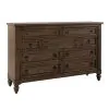 Liberty Furniture 615-BR31 Americana Farmhouse - 9 Drawer Dresser - Dusty Taupe
