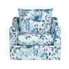 New Classic U1270-12-BFP Sylvie - Swivel Chair - Blue / White