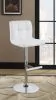 CoasterEveryday 120356 Lenny - Upholstered Adjustable Bar Stool (Set of 2) - White