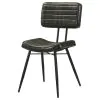 CoasterEssence 110652 Misty - Leather Upholstered Dining Chair (Set of 2) - Espresso