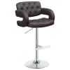 CoasterEssence 102556 Brandi - Adjustable Bar Stool - Chrome And Brown