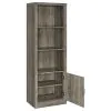 Coaster Fine Furniture 707726 Burke - 3-Shelf Engineered Wood Media Tower - Gray Driftwood