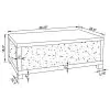 CoasterElevations 722498 Gillian - Rectangular Mirrored Acrylic Coffee Table - Silver