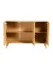 CoasterEssence 953460 Alyssum - 3-Door Mango Wood Accent Cabinet - Natural