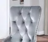 Furniture of America CM3241GY-SC-2PK Adalia - Wingback Chair (Set of 2) - Silver / Dark Gray