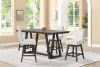 New Classic 45-4125S-DW4C New Classic 45-4125S-DW4C High Line - Counter Table & 4 Swivel Counter Chairs - White