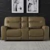 Liberty Furniture 7009BU-22P Bennett - Loveseat With Console P2 & ZG - Butternut