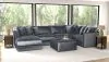 Jackson Furniture Industries 2245/37/31/59/75/12-23 Jackson Furniture Industries 2245/37/31/59/75/12-23 Remington - 5 Piece Modular Sectional (LSF Chaise) And 1 Included Cocktail Ottoman - Slate