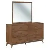 Liberty Furniture 604-BR-DM Century Modern - Dresser & Mirror - Walnut