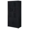 Coaster Fine Furniture 950432 Riva - 4-Door Tall Accent Display Cabinet LED Lighting - Black