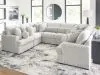 Ashley Furniture PC59106S6 Ashley Furniture PC59106S6 Cuddle Plush - 8-Piece Sectional - Arctic