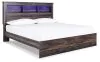 Ashley Furniture B211B53 Ashley Furniture B211B53 Drystan - King Panel Bookcase Bed - Brown / Beige