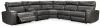 Ashley Furniture 55203S2 Ashley Furniture 55203S2 Samperstone - Zero Wall Recliners With Console 6 Pc Sectional - Gray