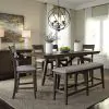 Liberty Furniture 152-B250124 Liberty Furniture 152-B250124 Double Bridge - Splat Back Counter Chair - Dark Chestnut