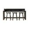 Liberty Furniture 145-OT-4PCS City View - 4 Piece Table Set (Console Bar Table & 3 Console Stools) - Coffee Bean