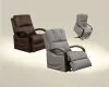 Jackson Furniture Industries 4863-1528/28 Jackson Furniture Industries 4863-1528/28 Chandler - Power Lift Recliner With Heat & Massage - Aluminum