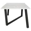 CoasterEssence 193781 Mayer - Rectangular Faux Marble Dining Table - White