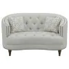 CoasterElevations 505641-S2 Avonlea - 2 Piece Upholstered Sloped Arm Sofa Set Fabric - Gray