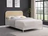 Coaster Fine Furniture 360301Q Amherst - Radio Weave Rattan Metal Queen Bed - White
