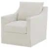 Coaster Fine Furniture 904133 Winter - Upholstered Sloped Arm Accent Swivel Chair - Beige